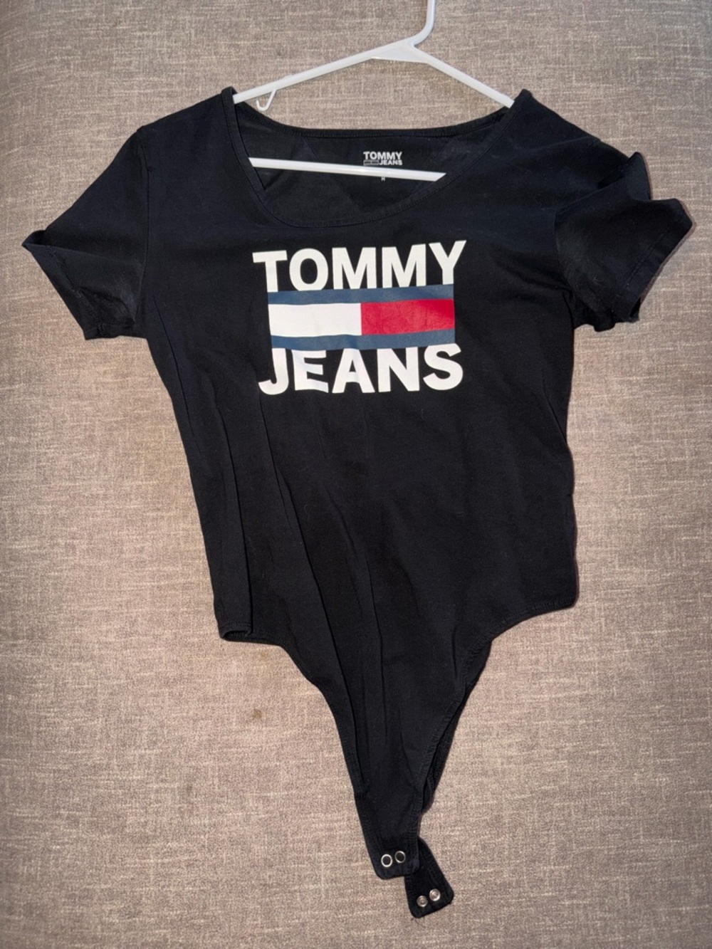 Tommy Jeans Black Logo Bodysuit